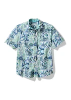 Big & Tall Nova Wave Bermuda Batik Printed Button Down Shirt