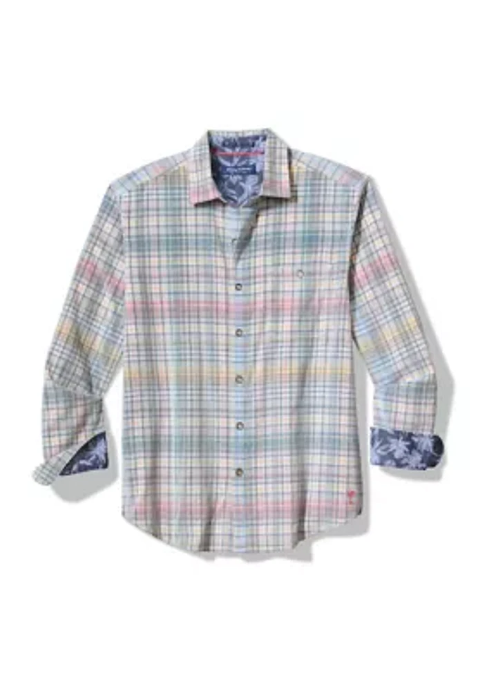 Big & Tall Checkered Button Up Shirt