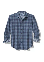 Big & Tall Short Sleeve Coastline Corduroy Ombré Check Shirt