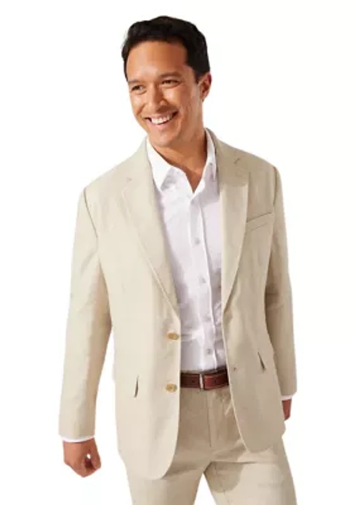 Big & Tall Latigo Beach Linen Blazer