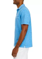 Men's Beach Fade Johnny Collar Polo Shirt