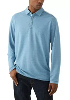 Men's Long Sleeve Solid Coasta Vera Polo Shirt