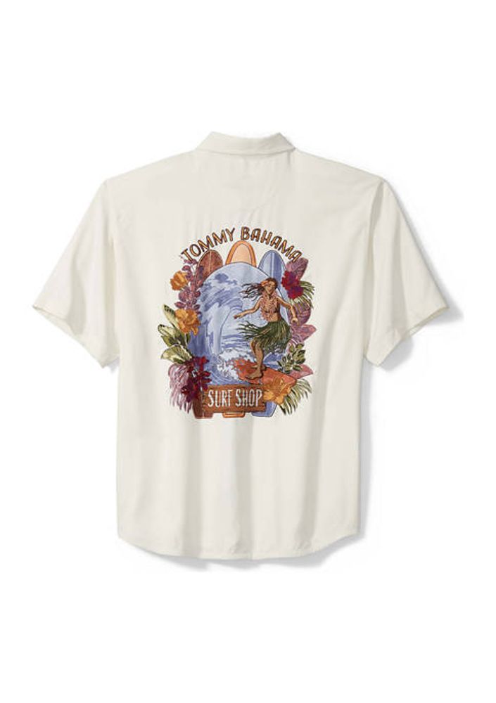 Tommy Bahama Collegiate Tropic Isles Silk Camp Shirt