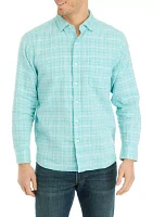 Men's Barbados Breeze Playa Plaid Shirt