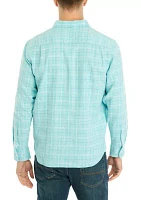 Men's Barbados Breeze Playa Plaid Shirt