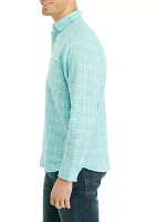 Men's Barbados Breeze Playa Plaid Shirt