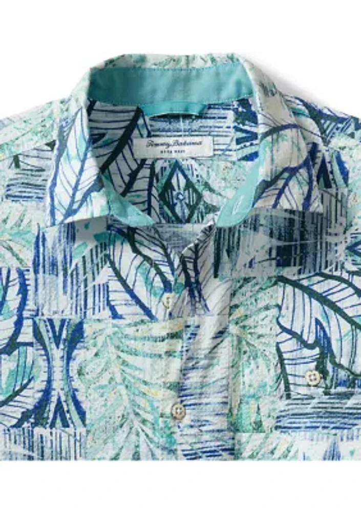 Men's Nova Wave Bermuda Batik Printed Button Down Shirt