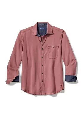 Men's Solid Washed Twill Shirt