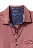 Men's Solid Washed Twill Shirt