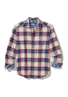 Men's Long Sleeve Canyon Beach Windowpane Shirt