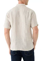 Short Sleeve Paradise Button Up Shirt