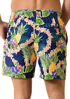 Naples Lei Paradise Printed Swim Shorts