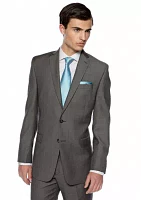 Slim Fit Charcoal Neat Suit Separate Coat