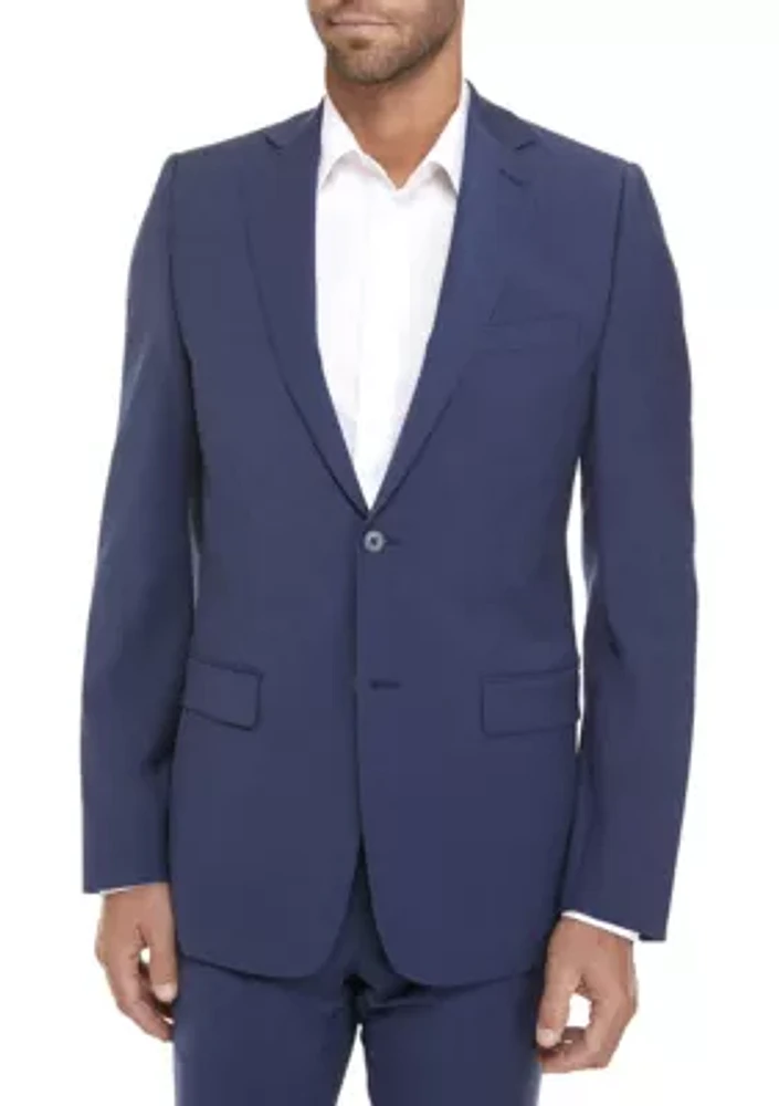 Blue Plain Suit Separate Coat