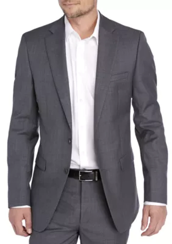 Gray Sharkskin Suit Separate Coat