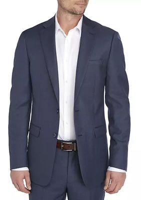Blue Plain Suit Separate Coat