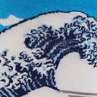 " Artist Series" Great Wave Crew Socks - Single Pair