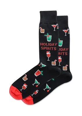 Men's Holiday Spirits Crew Socks