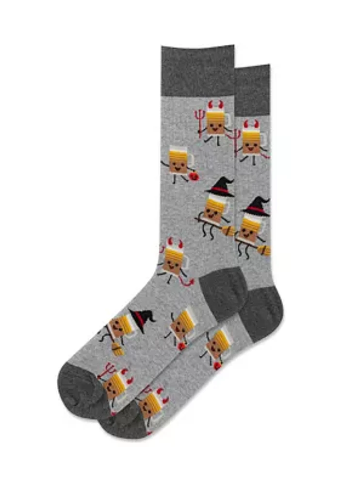 Halloween Beer Crew Socks