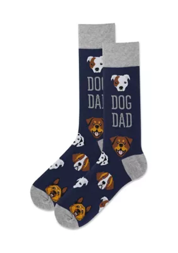 Men's Dog Dad Crew Socks