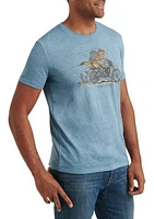 Allure Coyote Biker Graphic T-Shirt