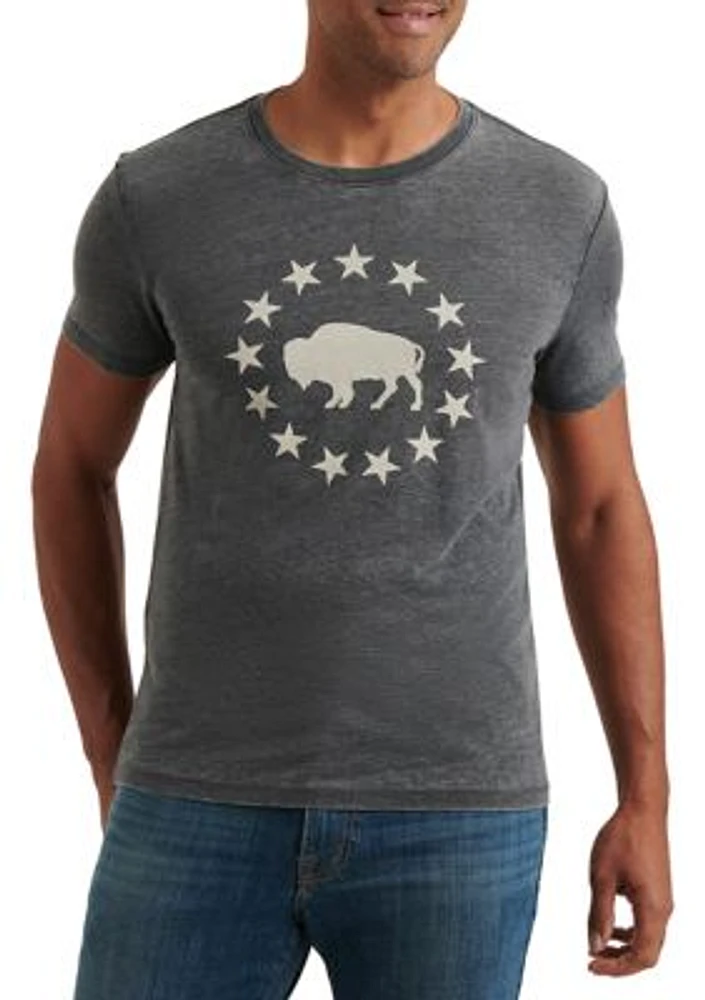 Jet Black Buffalo Graphic T-Shirt