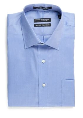 Tailored Fit Non-Iron Royal Oxford Dress Shirt