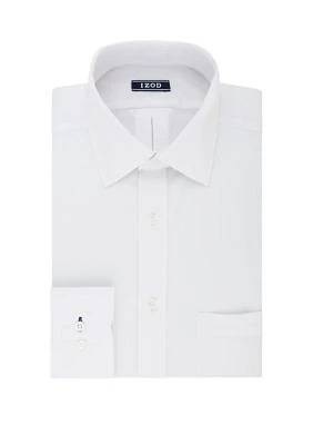 Regular Fit Long Lasting White All Over Stretch Dress Shirt