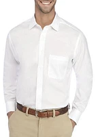 Regular Fit Long Lasting White All Over Stretch Dress Shirt