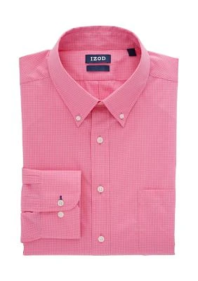 Men's Tall Allover Stretch Gingham Dress Shirt