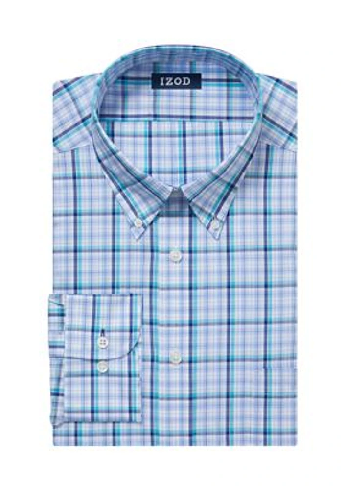 Men's Tall Plaid Regular Fit Shirt