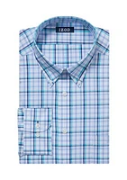 Men's Tall Plaid Regular Fit Shirt