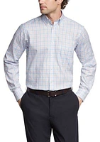 Men's Big Allover Plaid Stretch Dress Shirt