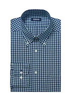 Men's Big Plaid Printed Stretch Dress Shirt