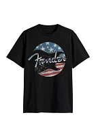 Big & Tall Short Sleeve Fender Free Music Graphic T-Shirt