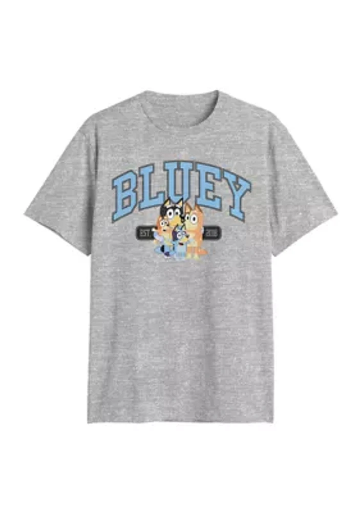 Big & Tall Bluey Family Dance Graphic T-Shirt