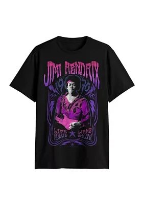 Big & Tall Short Sleeve Jimi Hendrix Daze Graphic T-Shirt