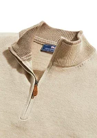 Men's Boathouse Tipping Solid Quarter Zip Sweater