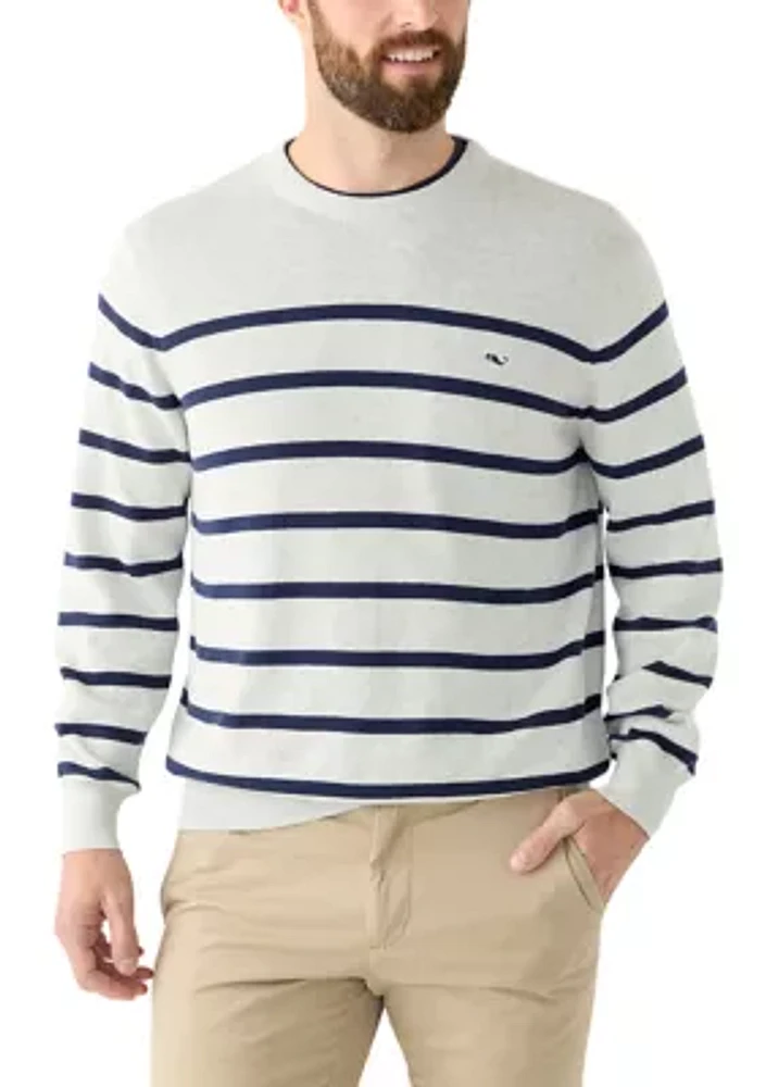 Men's Striped Crew Neck Sweater