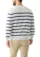 Men's Striped Crew Neck Sweater