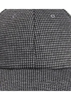 Knit Houndstooth Baseball Hat