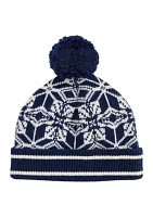 Men's Merino Wool Snowflake Beanie