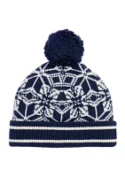 Men's Merino Wool Snowflake Beanie