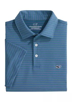 Belk Men's Sandy Cay Stripe Sankaty Polo Shirt