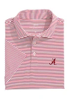 NCAA Alabama Crimson Tide  Bradley Stripe Sankaty Polo Shirt