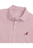 NCAA Alabama Crimson Tide  Bradley Stripe Sankaty Polo Shirt