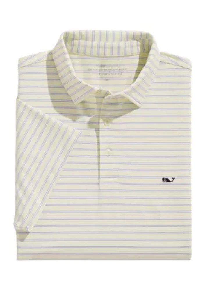 Tri-Color St. Jean Stripe Sankaty Polo Shirt