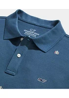 Novelty Embroidered Heritage Pique Polo