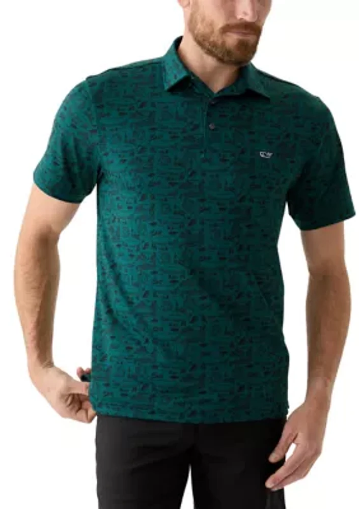 Printed Sankaty Polo Shirt