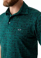 Printed Sankaty Polo Shirt